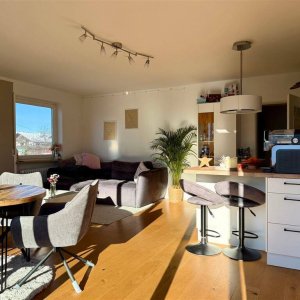 Der offene Wohn-Küchenbereich