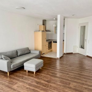 Der Wohnraum mit off. Küche