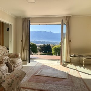 Blick aus dem Wohnzimmer